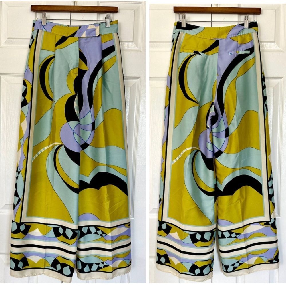 ZARA Set Printed Shirt and Palazzo Pants Size XS• BLOGGER FAVORITE • NEW - Picture 10 of 12